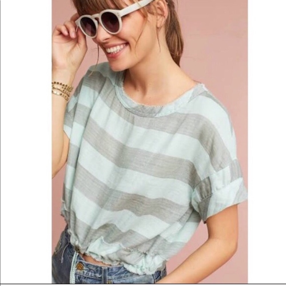 Anthropologie Spring crop top